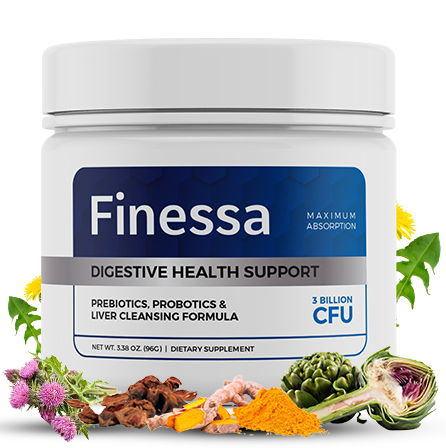 Finessa digestive health supplement bottle